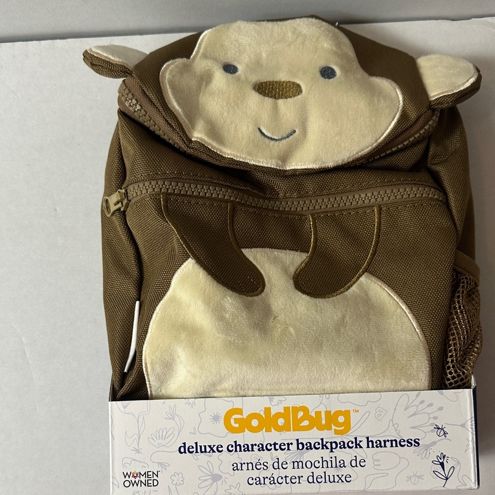 GoldBug Brown Deluxe Character Backpack Harness